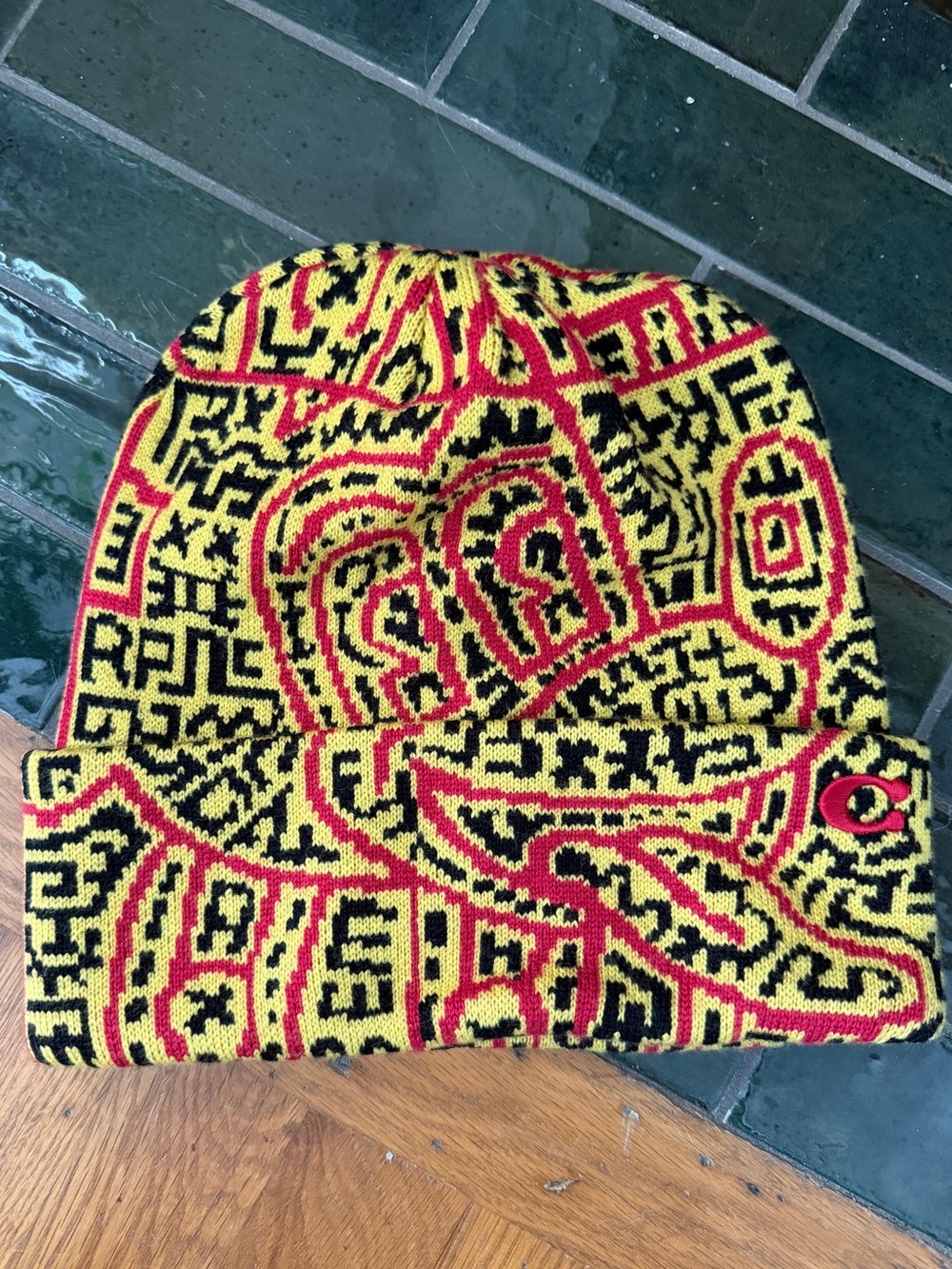 Coach X Keith Haring Mickey Mouse wool knit beanie - one size